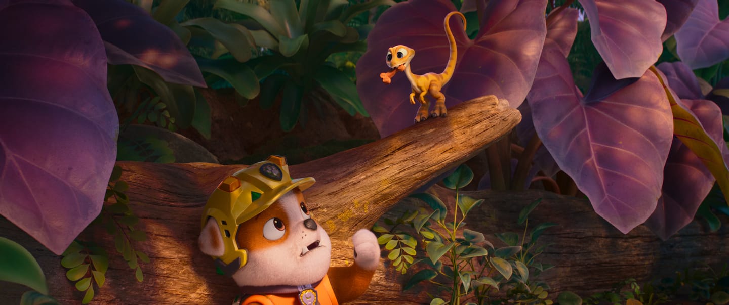 Lucien Duncan-Reid as “Rubble” in PAW Patrol: The Dino Movie from Paramount PIctures and Spinmaster. 