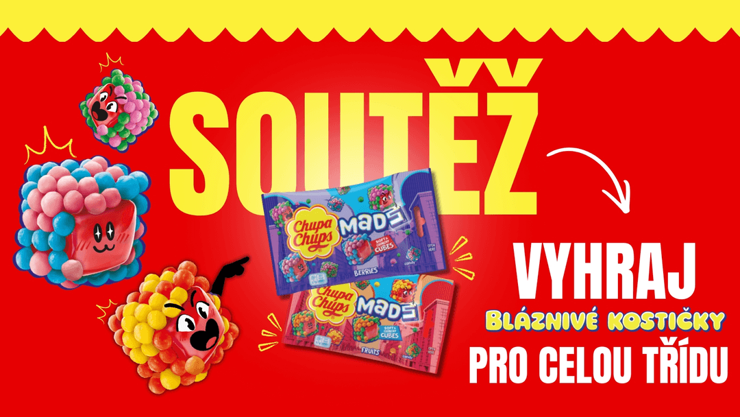 Soutěž o bláznivé kostičky Chupa Chups MADS pro celou třídu! 