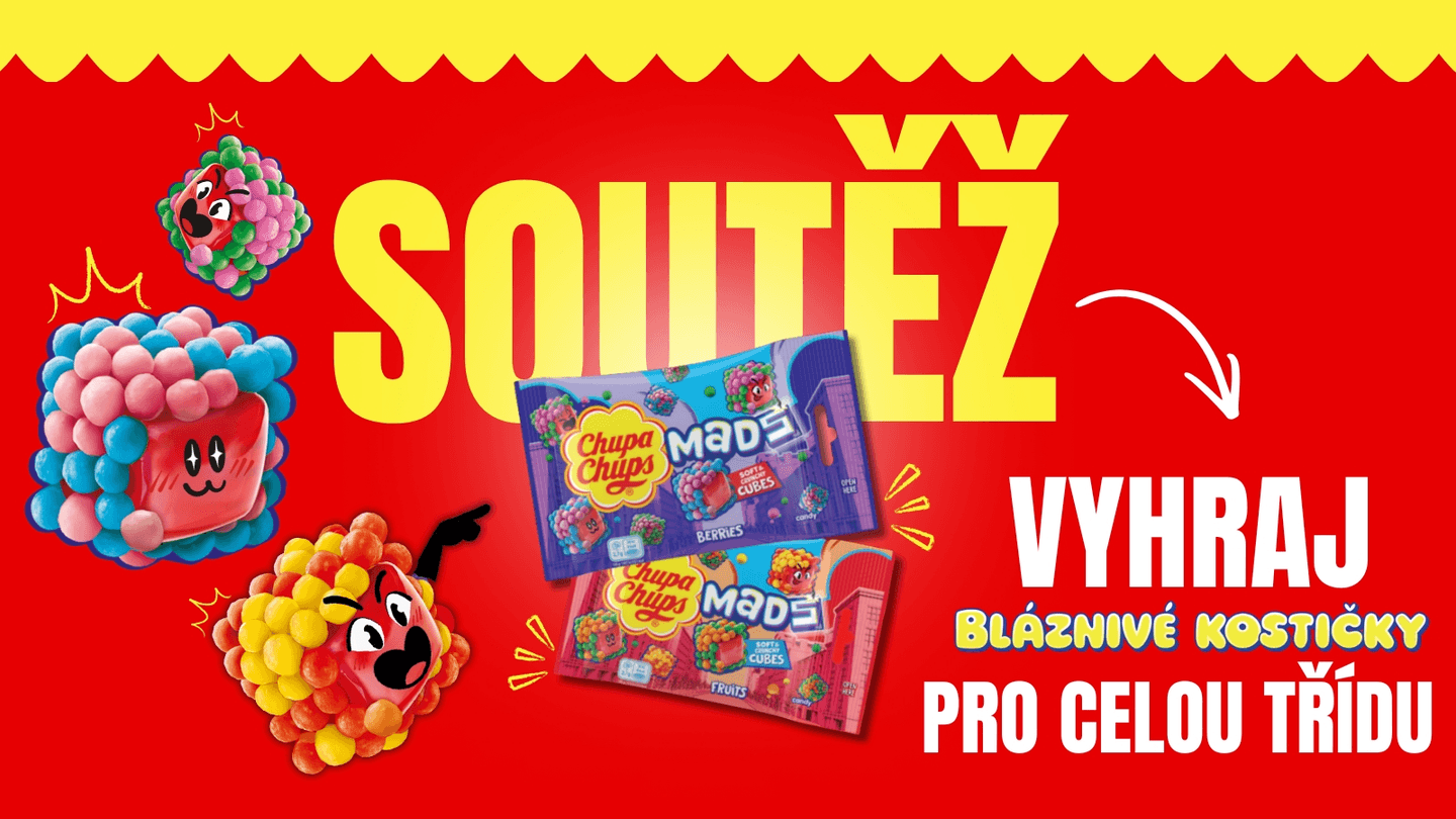 Soutěž o bláznivé kostičky Chupa Chups MADS pro celou třídu! 