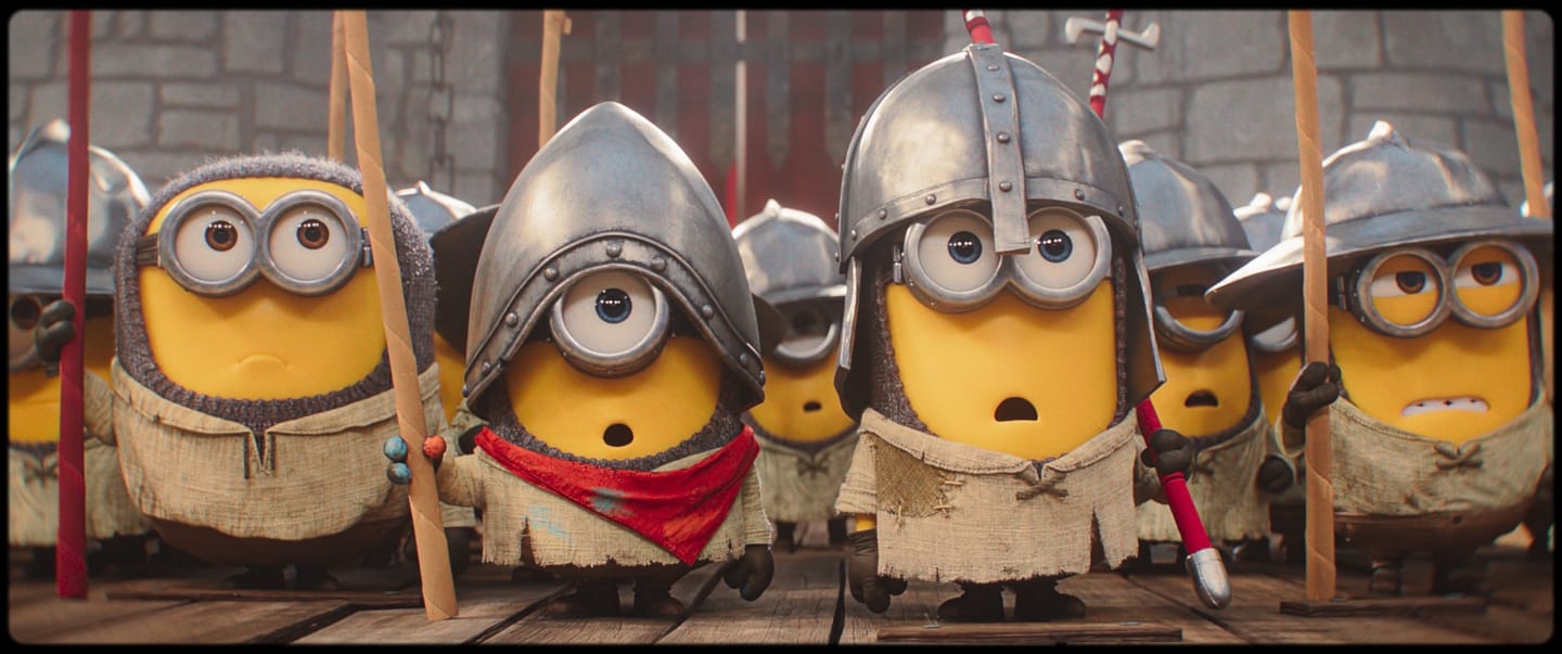 L to R: Ed, James and Henry in Illumination’s Minions & Monsters, directed by Pierre Coffin. 