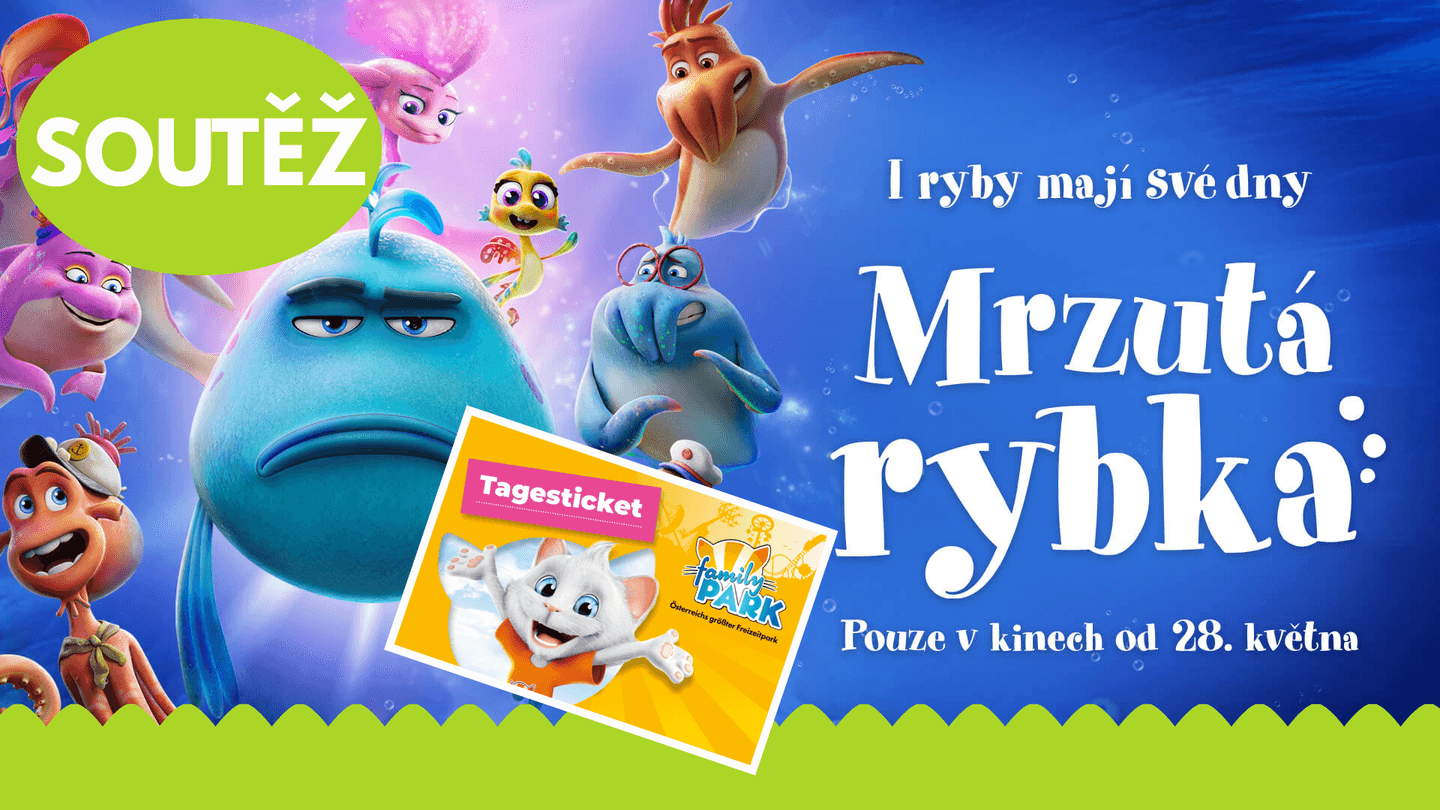 Animák MRZUTÁ RYBKA vás vezme do kina i do zábavní parku v Rakousku!