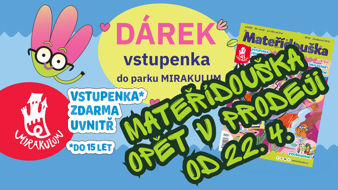 Dubnová Mateřídouška s DÁRKEM opět v prodeji!