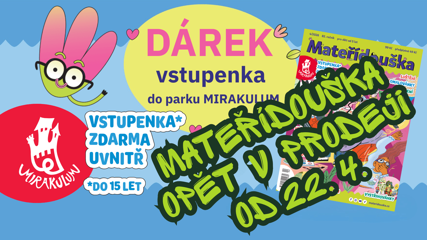 Dubnová Mateřídouška s DÁRKEM opět v prodeji!