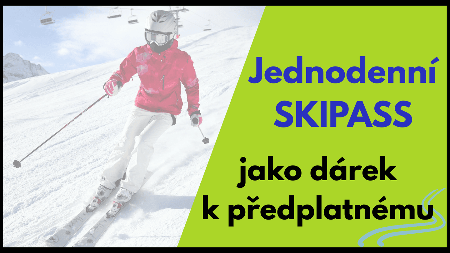 Skipassy na české hory jako dárek k předplatnému časopisu Mateřídouška
