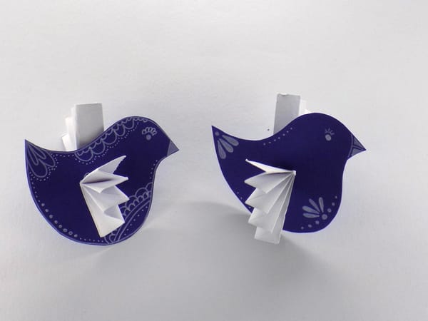 Papíroví ptáčci pro radost