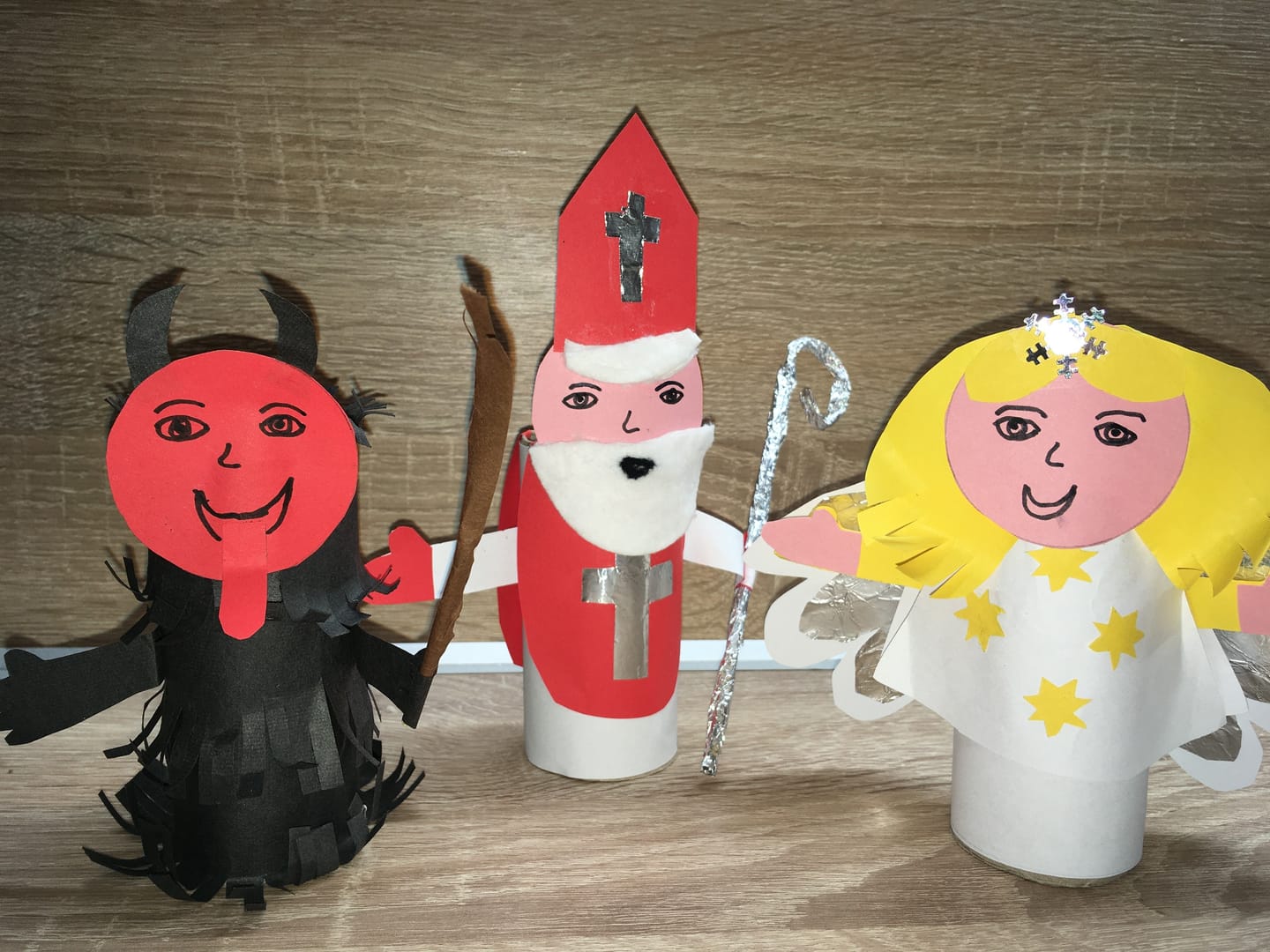 Vyrobte si vlastního Mikuláše, anděla a čerta