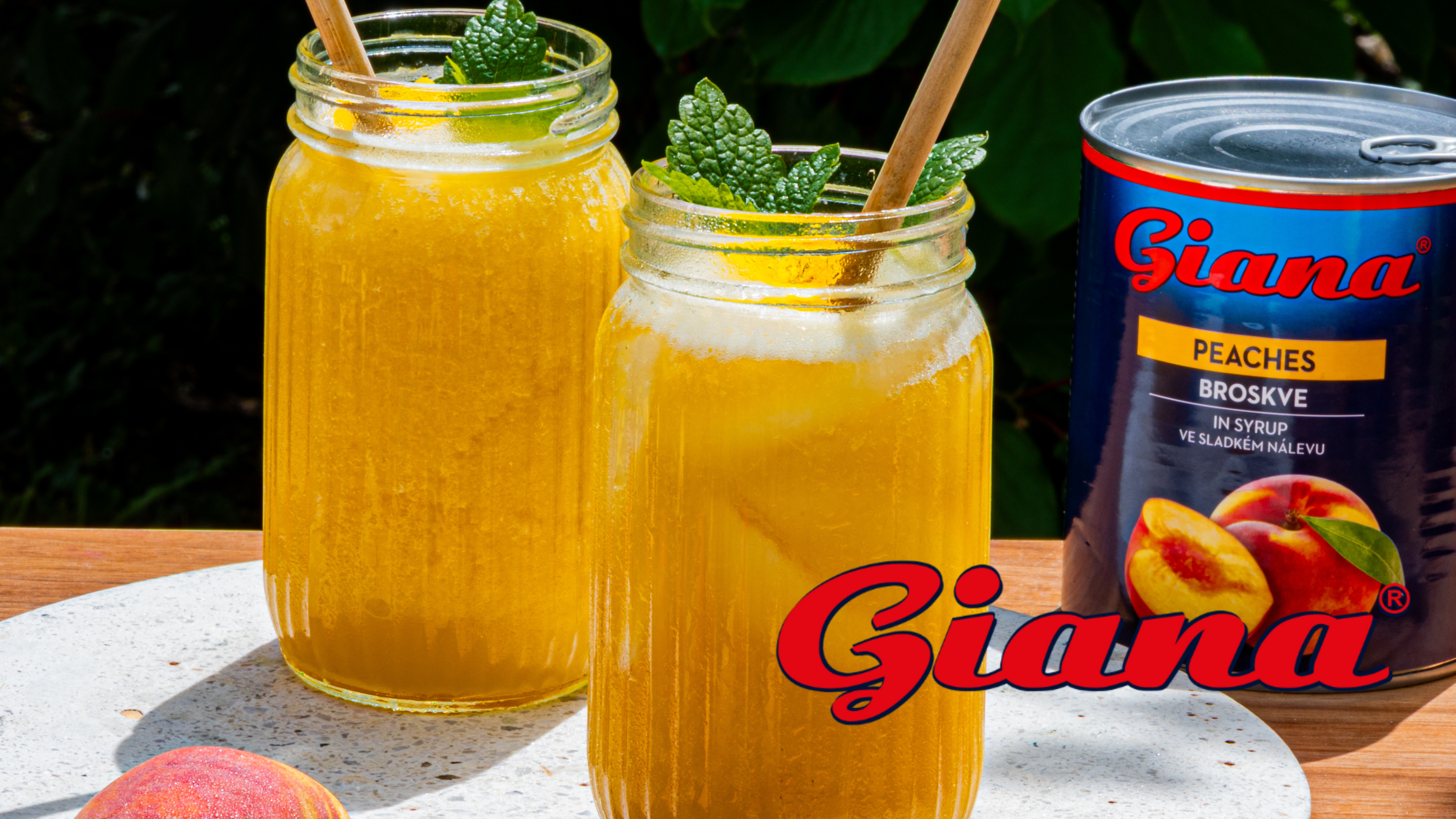 Broskvová limonáda od Giana